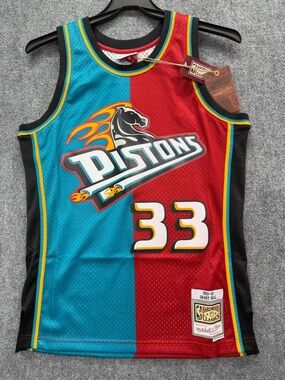 Mitchell & Ness Detroit Pistons Grant Hill NBA Split Swingman Jersey 1999 Size M